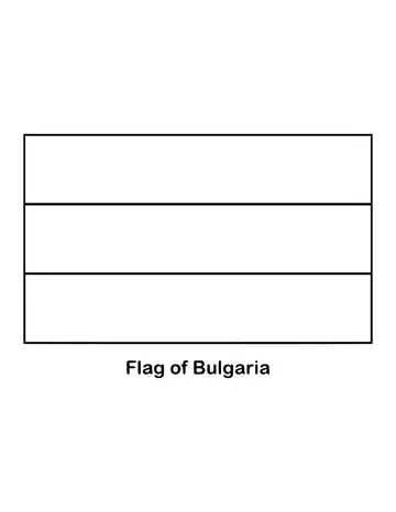 Outline of the flag of Bulgaria to color