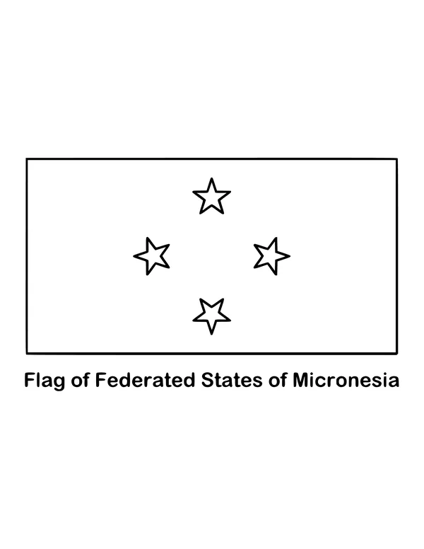 Outline of the flag of Federated States of Micronesia to color