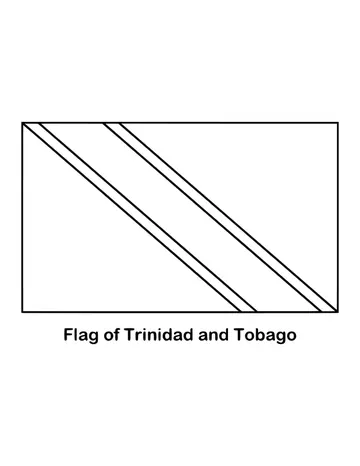 Outline of the flag of Trinidad and Tobago to color
