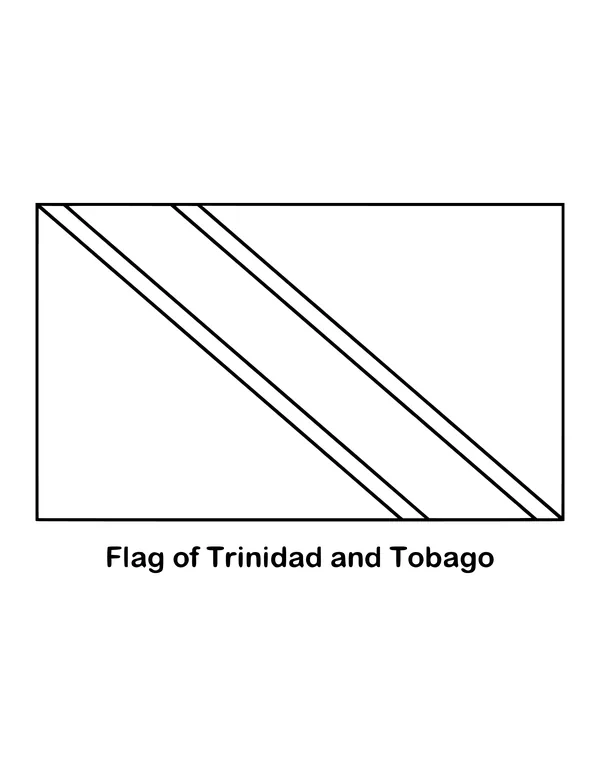 Outline of the flag of Trinidad and Tobago to color
